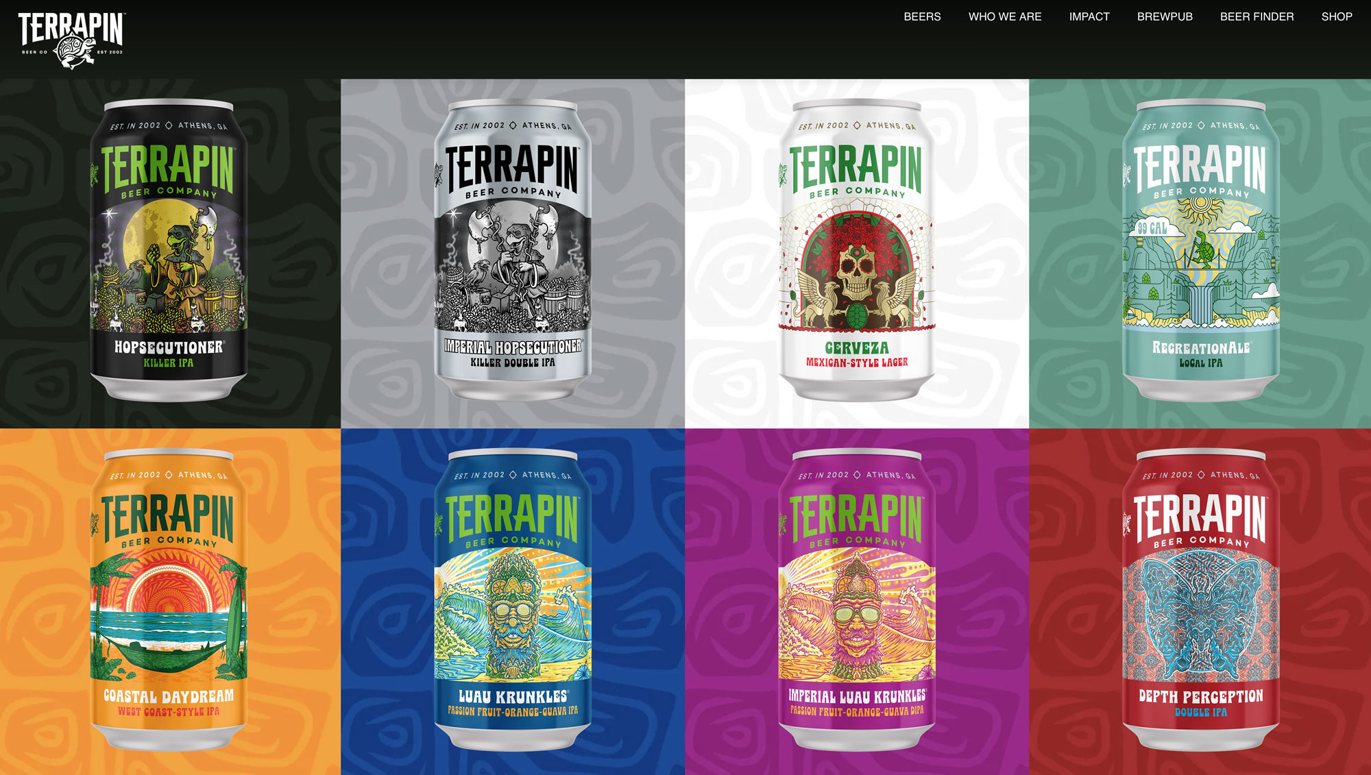 image of a website page that shows information pertaining to a beer's alcohol per volume, bitterness, and other flavor measurements